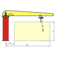 Electric Hoist Jib Crane, Floor Mounted Jib Crane (BZD)